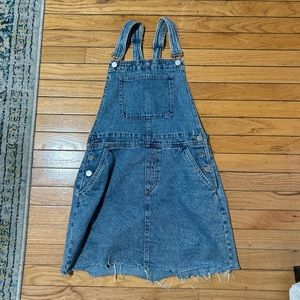 Denim Overall Mini Dress